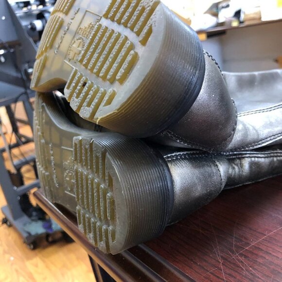 Dr Martens 20 EYE 1B60 - 1860 soft leather tall ZIP boots UK4 EU37 6US PEWTER - Picture 8 of 15